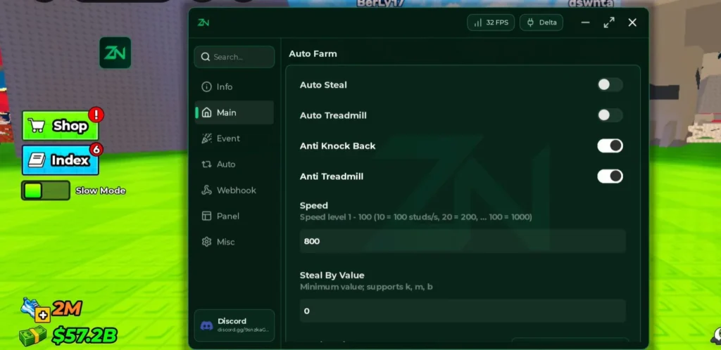 Zeroin Hub Script